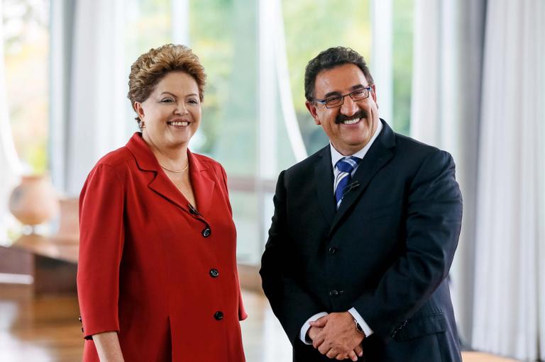 Dilma Rousseff e Ratinho no ar