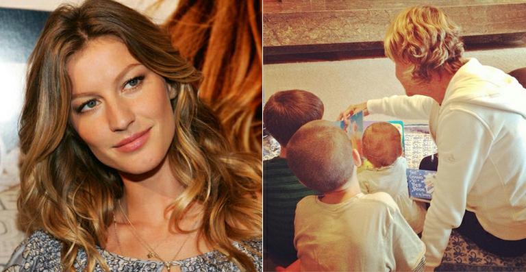 Filhos de Gisele Bündchen passam o dia com a vovó paterna