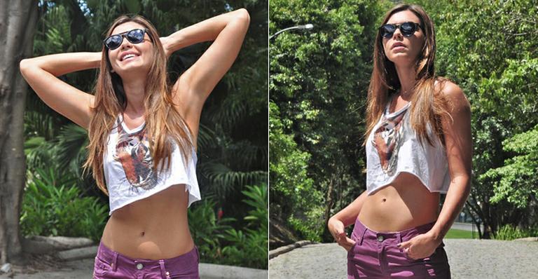 Letícia Wiermann, filha de Datena, mostra a boa forma e dá dicas de beleza e estilo