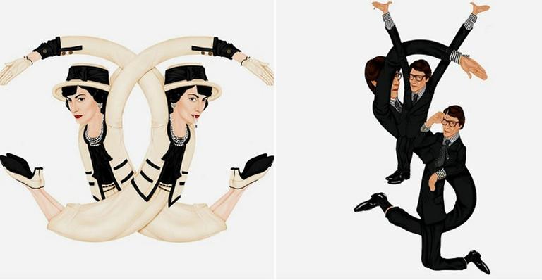 Ilustrador recria logotipos de grifes famosas