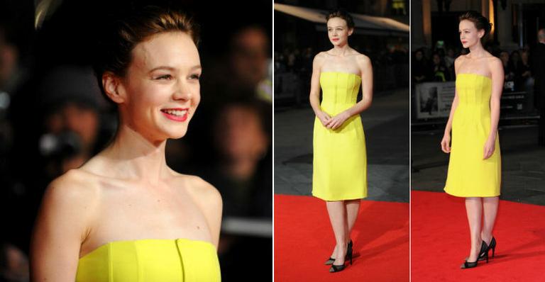 Carey Mulligan usa amarelo cítrico. Veja por que ela acertou!