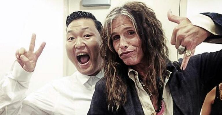 Psy e Steven Tyler gravam música juntos