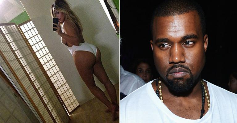 Kanye West corre pra casa após ver foto sexy de Kim Kardashian