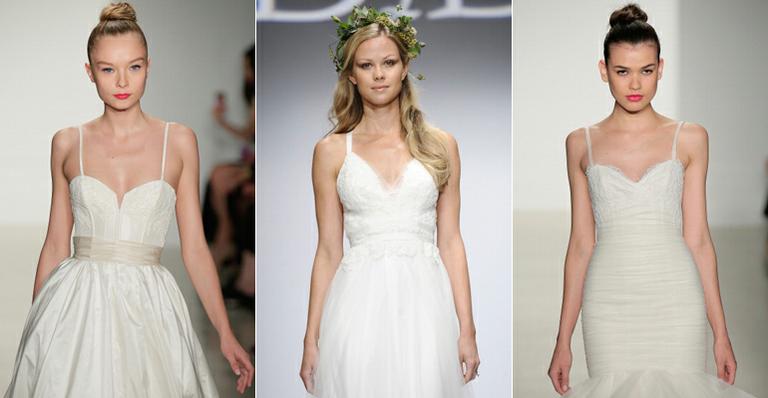 Vestido de noiva com spaghetti strap é tendência. Inspire-se e veja dicas para usar