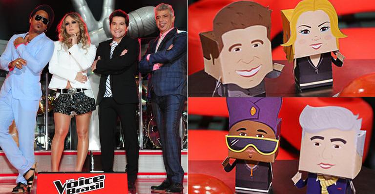 Jurados do The Voice Brasil são transformados em bonecos de papel