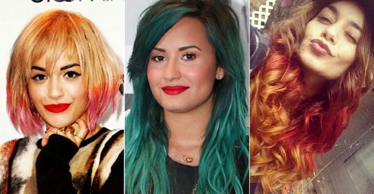 Cabelo colorido é tendência entre as famosas. Veja como aderir!