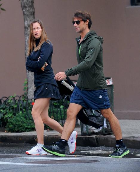 Hilary Swank e Laurent Fleury