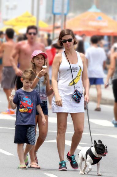 Maria Paula e os filhos
