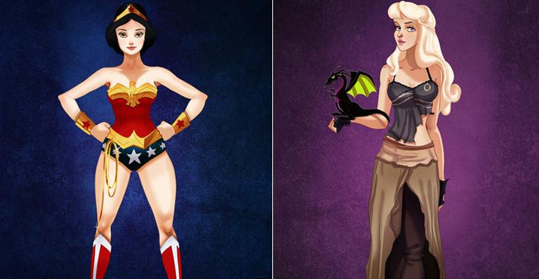 Princesas Disney vestidas para o Halloween
