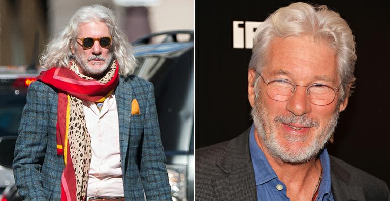 Richard Gere aparece irreconhecível com figurino de novo personagem