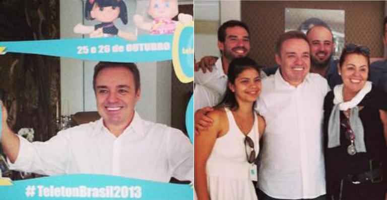 Gugu grava participação no Teleton. Veja fotos!
