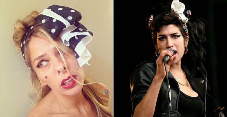 Adriane Galisteu se veste de Amy Winehouse em festa de aniversário