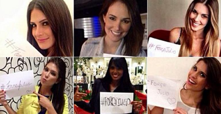 Misses apoiam a campanha Força Júlio na internet