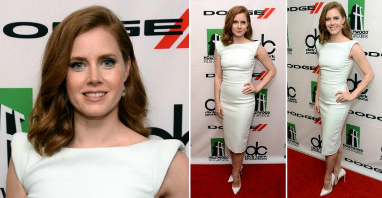 Amy Adams adota o look total White que é tendência para o verão. Aprenda a usar!