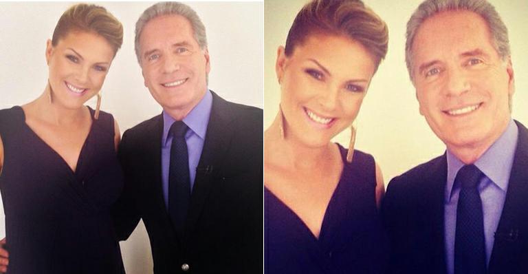 Ana Hickmann grava com Roberto Justus participação no ‘Aprendiz’