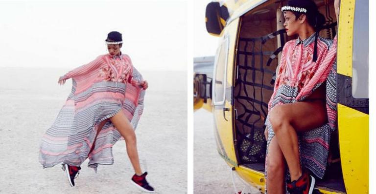 Rihanna aposta em caftã em passeio na Jordânia. Saiba como usar na praia e na cidade