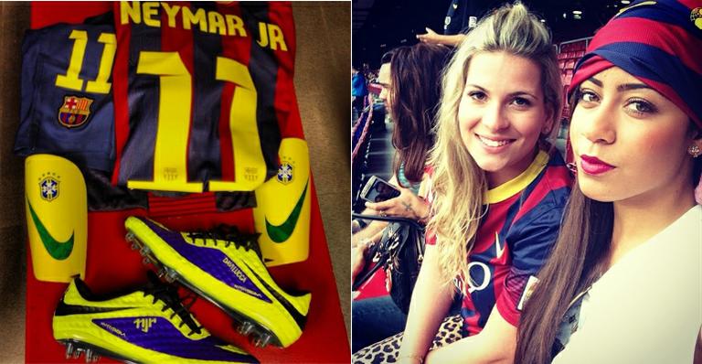 Rafaella, irmã de Neymar, assiste clássico europeu na arquibancada: “Vai meu amor”