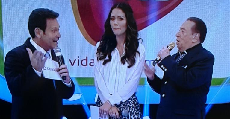 Daniela Albuquerque chora durante participação do Teleton