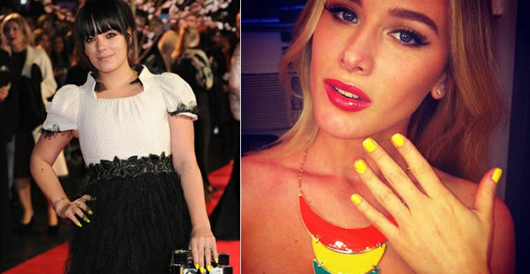 Amarelo é tendência: inspire-se em Fiorella Mattheis e Lily Allen e use a cor na unha