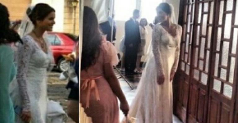 Bruna Marquezine grava novela Em Família vestida de noiva