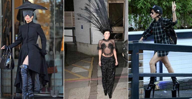 Em clima de Halloween, Lady Gaga usa visuais bizarros em Londres