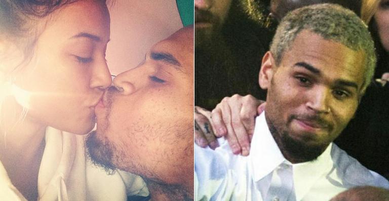 Chris Brown vai para a rehab e dá beijo de despedida na namorada