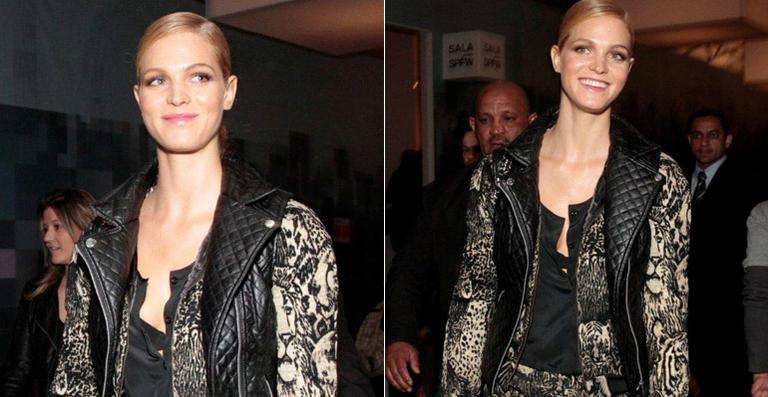 Angel da Victoria’s Secret, Erin Heatherton chega ao SPFW para desfile de grife