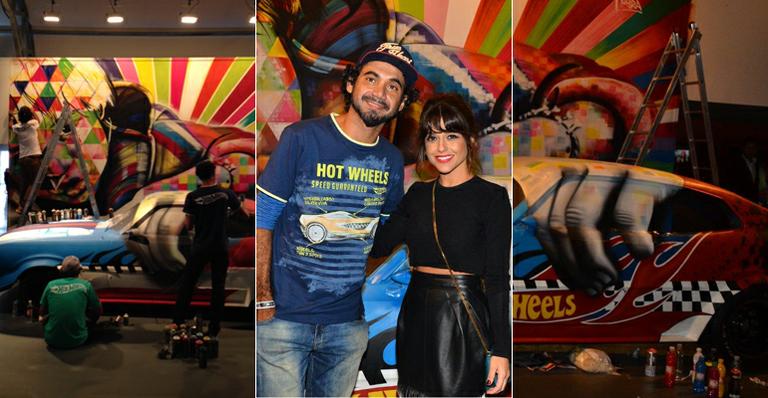 Eduardo Kobra faz mural 3D na São Paulo Fashion Week. Veja entrevista com o artista