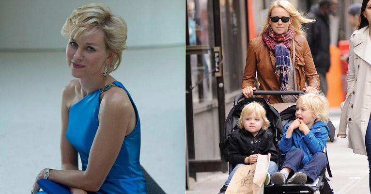 Naomi Watts revela que seus filhos pequenos são seus “conselheiros” de moda