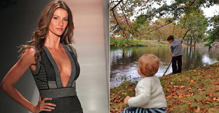 Gisele Bündchen mostra dia de diversão dos filhos