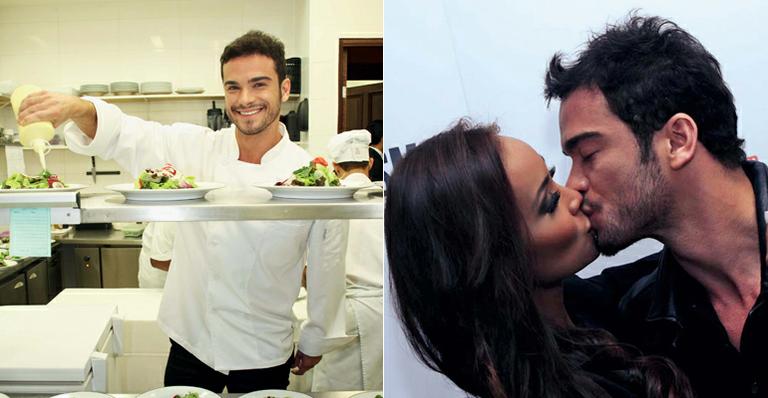Sidney Sampaio vira chef em casa para agradar Carol Nakamura
