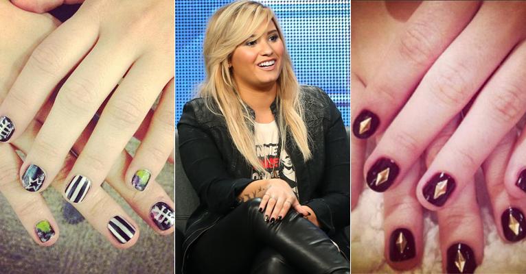 Apaixonada por unhas decoradas, visual de Demi Lovato faz sucesso