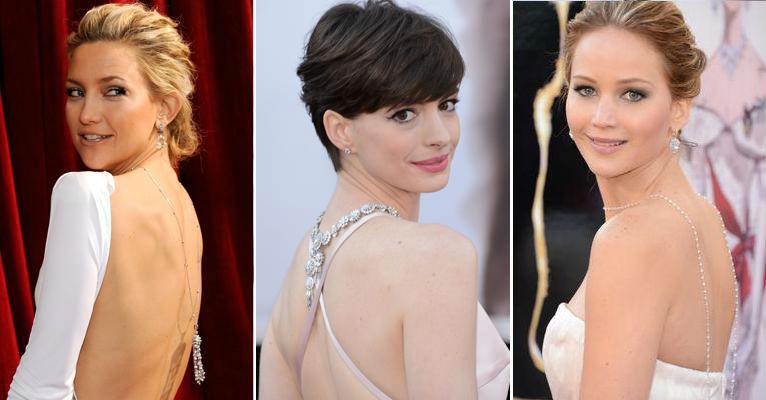 Anne Hathaway e Lindsay Lohan: veja as famosas que usam colar nas costas
