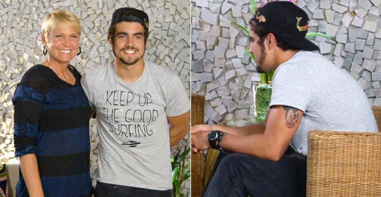 Caio Castro conta o significado de tatuagem com desenho do Mickey e de uma caveira