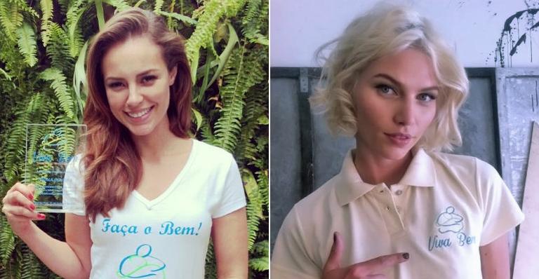 Paolla Oliveira e Aline Weber apoiam bazar beneficente em São Paulo