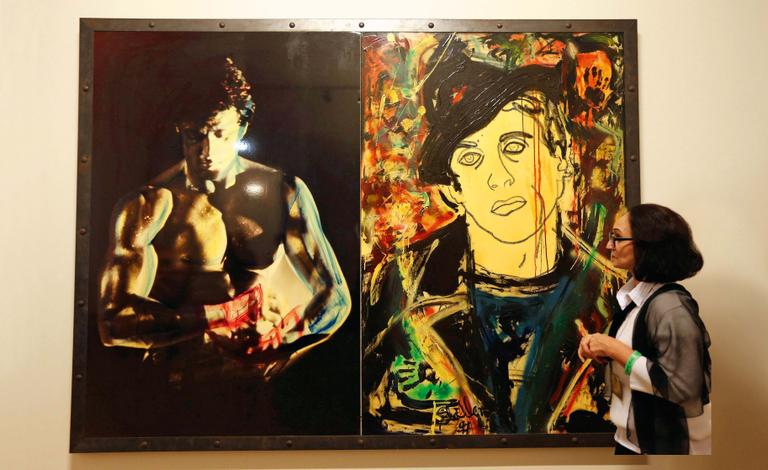 Sylvester Stallone  expõe obras