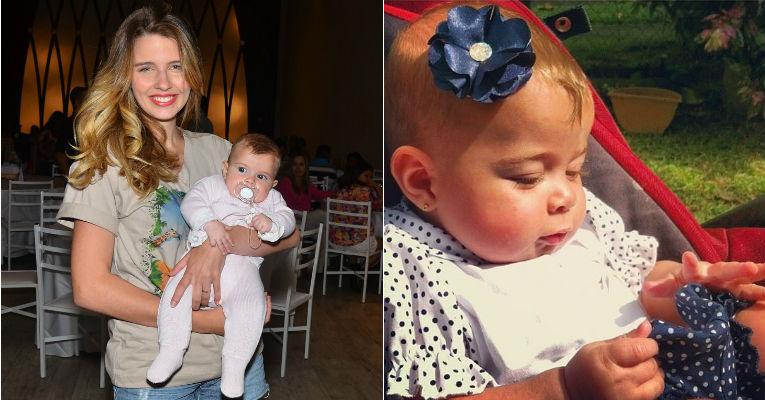 Debby Lagranha mostra foto fashion da filha com vestido de bolinha