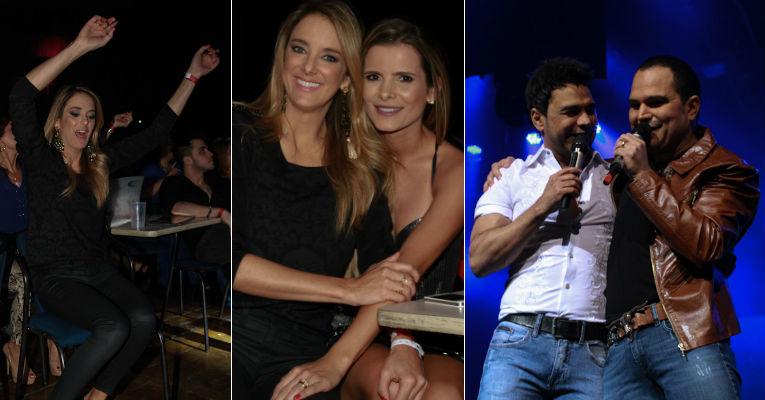Solteira, Ticiane Pinheiro se empolga no show de Zezé Di Camargo e Luciano