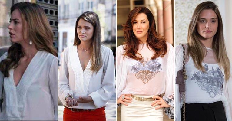 Mocinha de Além do Horizonte repete looks de personagens de outras novelas