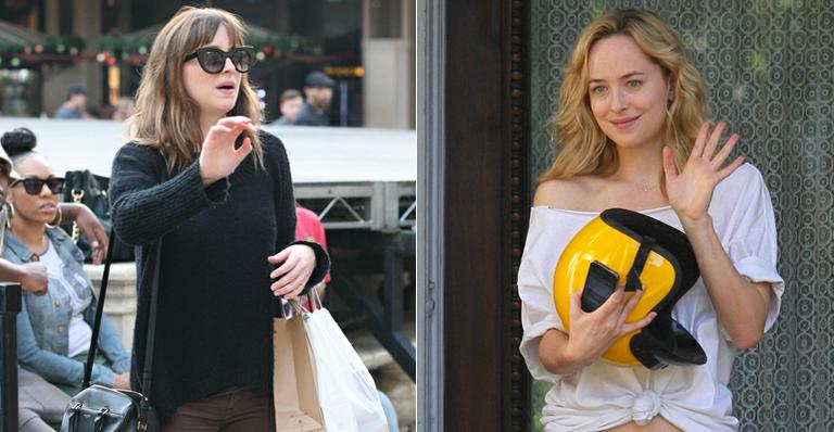 Dakota Johnson fica morena para viver Anastasia Steele em ’50 Tons de Cinza’