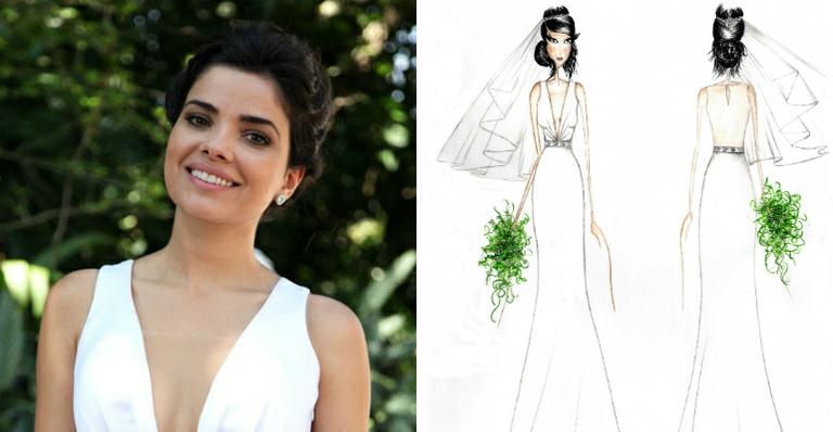Em Amor à Vida, Aline se casa com César com vestido de noiva sensual e sofisticado