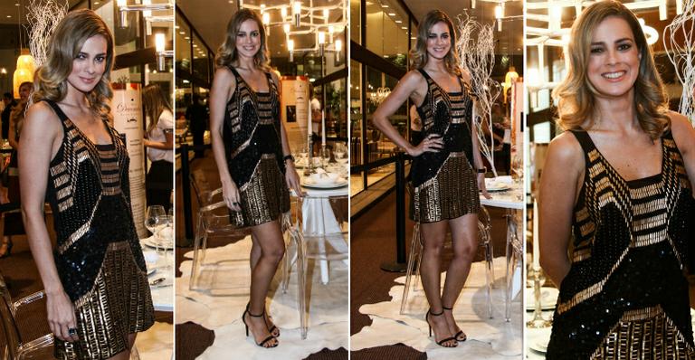 Vestido de paetê de Vera Viel compõe look luxuoso. Veja como usar!