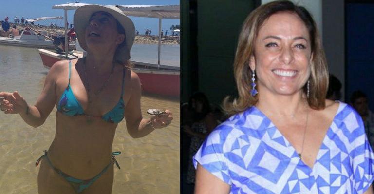 Aos 56 anos, Cissa Guimarães usa biquíni e mostra sua boa forma