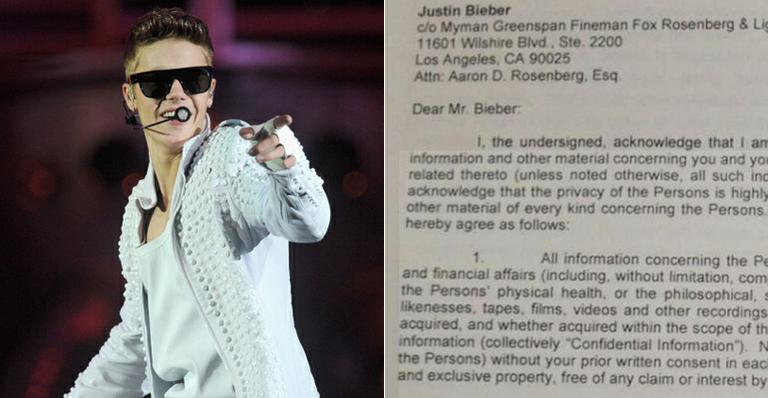 Justin Bieber faz contrato de US$ 3 milhões para convidados não falarem sobre festa