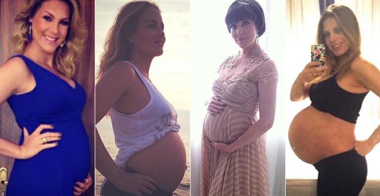 Ana Hickmann, Larissa Maciel e outras grávidas famosas que exibiram o barrigão nas redes