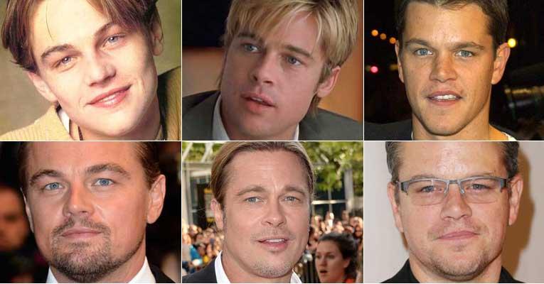 Brad Pitt, Leonardo DiCaprio e mais famosos ganharam rostos cheinhos com o tempo