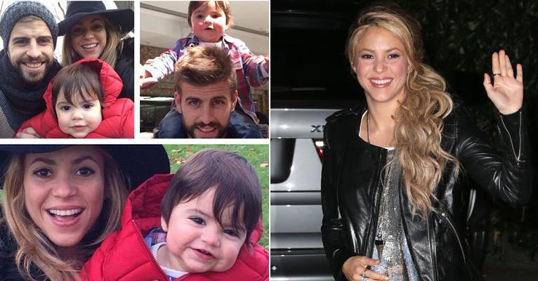 Shakira se diverte com o filho Milan e o marido Piqué e mostra momento família no Instagram