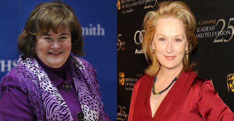A atriz Meryl Streep pode interpretar a cantora Susan Boyle nos cinemas