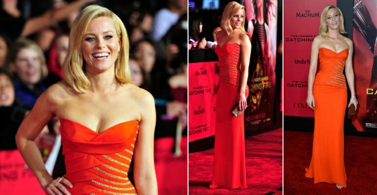 Elizabeth Banks abusa do laranja no red carpet! Veja as dicas e copie o look