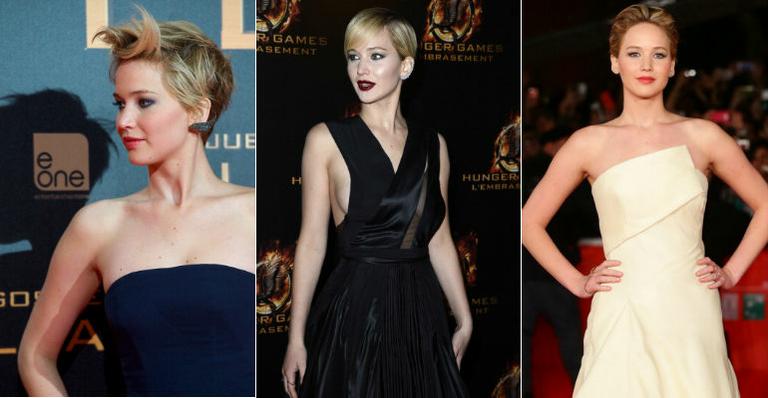 Inspire-se em Jennifer Lawrence e aprenda a fazer penteados para cabelos curtos